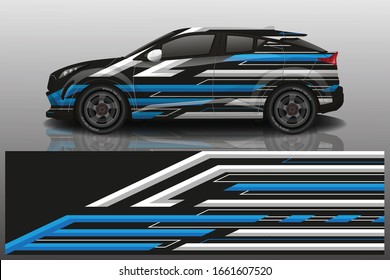 City car wrapping decal design