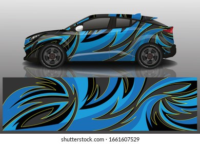 City car wrapping decal design