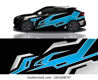 City car wrapping decal design