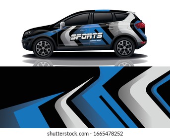 City Car Wrapping Decal Design