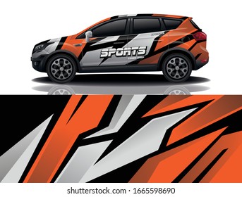 City Car Wrapping Decal Design