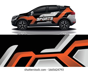City Car Wrapping Decal Design