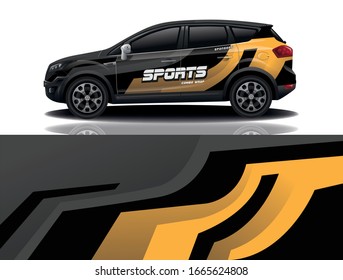 City Car Wrapping Decal Design
