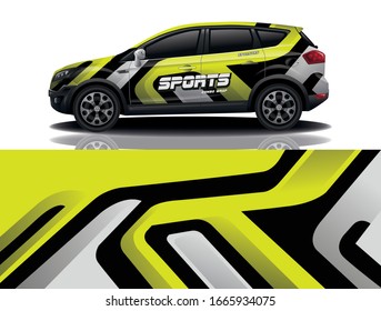 City Car Wrapping Decal Design