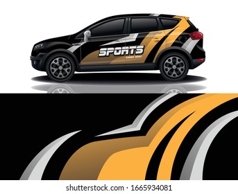 City Car Wrapping Decal Design