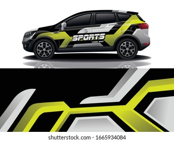City Car Wrapping Decal Design
