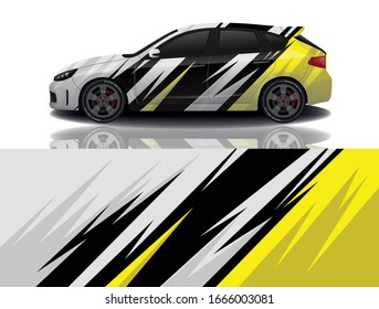 City Car Wrapping Decal Design