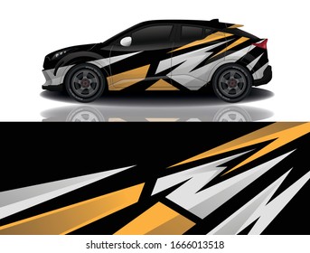 City Car Wrapping Decal Design