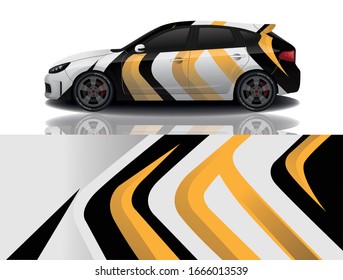 City Car Wrapping Decal Design