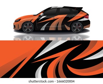 City Car Wrapping Decal Design
