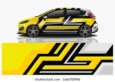 City Car Wrapping Decal Design