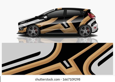 City Car Wrapping Decal Design