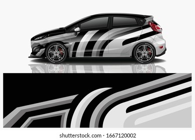 City Car Wrapping Decal Design