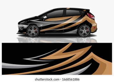 City Car Wrapping Decal Design
