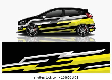 City Car Wrapping Decal Design