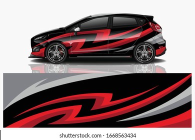 City Car Wrapping Decal Design