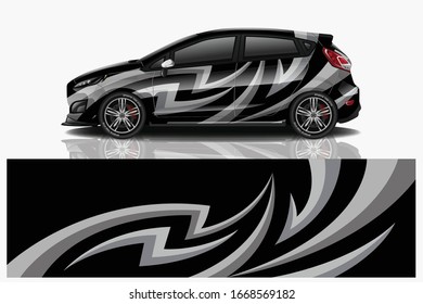 City Car Wrapping Decal Design