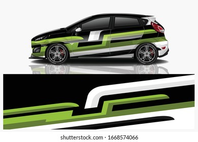 City Car Wrapping Decal Design