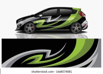 City Car Wrapping Decal Design