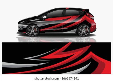 City Car Wrapping Decal Design