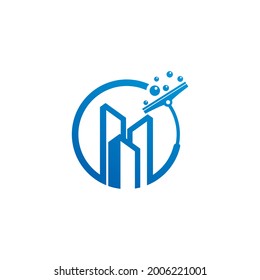 Plantilla vectorial del logotipo de City Clean, conceptos de diseño del logotipo de Creative Clean