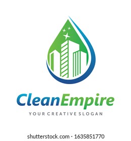 City cleaning, House Cleaning, Cleaning Service Business Logo