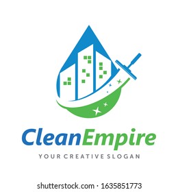 City cleaning, House Cleaning, Cleaning Service Business Logo