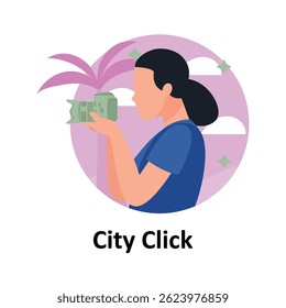  Icono del Vector del Hacer clic de la ciudad que puede modificar o editar fácilmente
