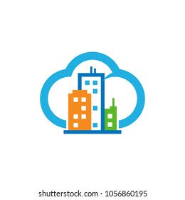 City Cloud Logo Icon Design