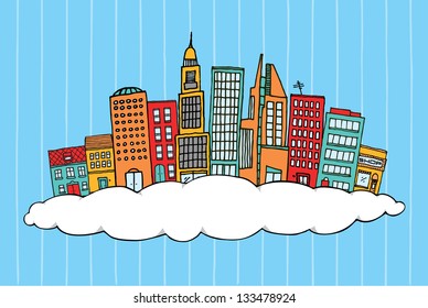 City in the clouds