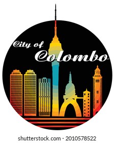 City of Colombo Vector Art Template, Colombo City Clipart