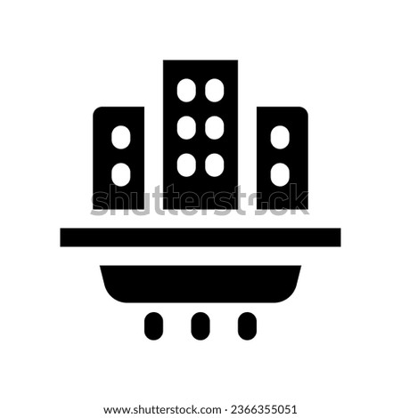 city colony solid icon. vector icon for your website, mobile, presentation, and logo design.