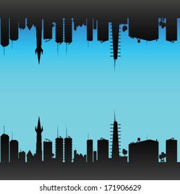 city color vector illustration