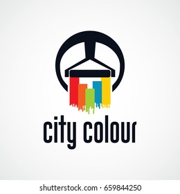 City Colour Logo Vector Template