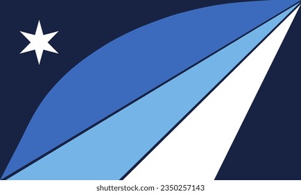 Ilustración vectorial de la bandera de Columbia Municipal aislada en el fondo. Ciudad capital de Carolina del Sur. Símbolo de la ciudad de Estados Unidos. Emblema de la ciudad de los Estados Unidos de América. Cartel del emblema de la Ciudad de Columbia.