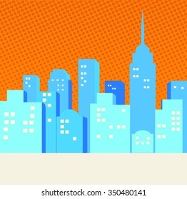 City comic Background