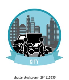 city concept design, vector illustration eps10 graphic 