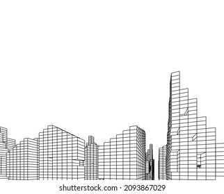 ilustración vectorial de concepto de ciudad 