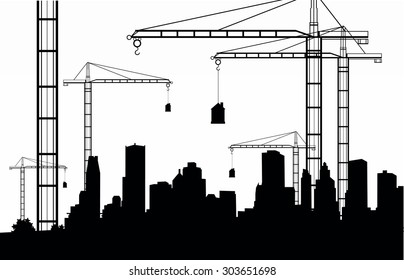 17,631 Construction crane outline Images, Stock Photos & Vectors ...