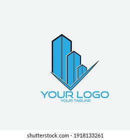 city and construction logo design