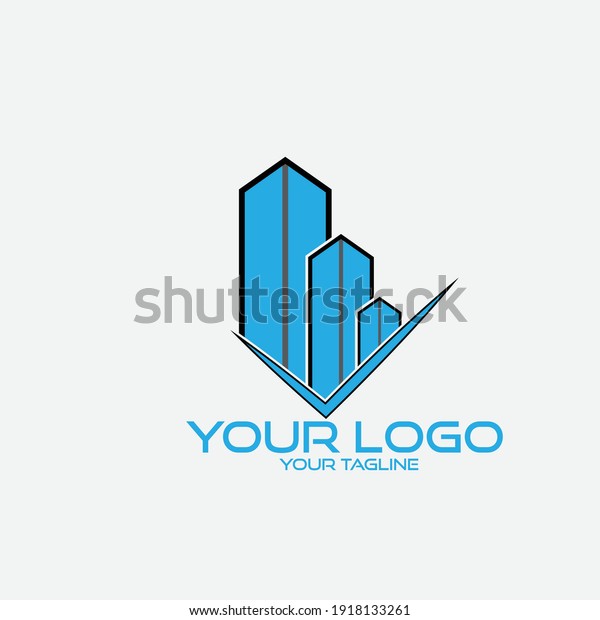City Construction Logo Design Stock Vector (Royalty Free) 1918133261