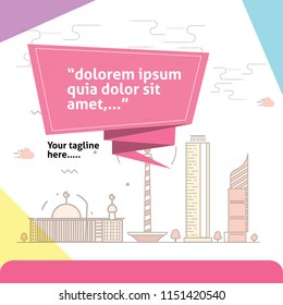 City content background