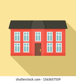 City cottage icon. Flat illustration of city cottage vector icon for web design