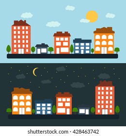 City day and night