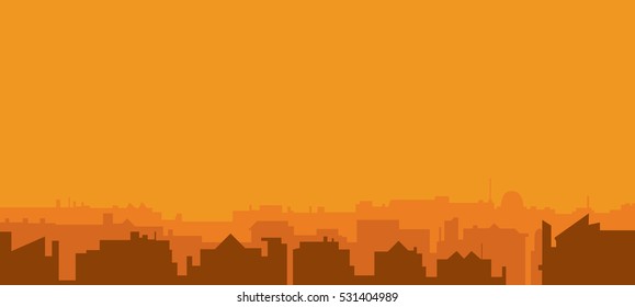 City in daze vector illustration