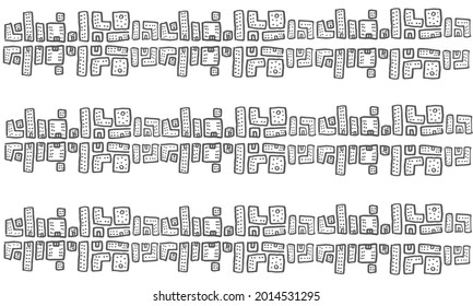 city decorative pattern doodle art background