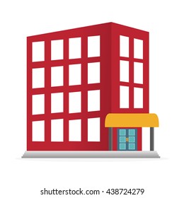City design. building icon. isolated image. vector graphic