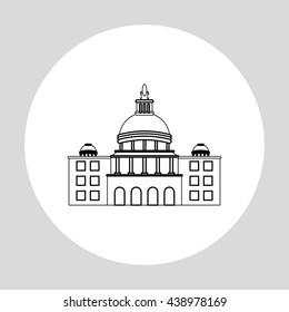 City design. Building icon. Isolated illustration