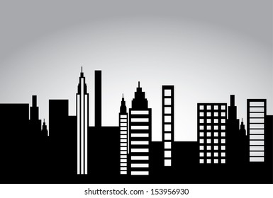 city design over gray background vector illustration