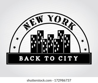 city design over  gray background vector illustration